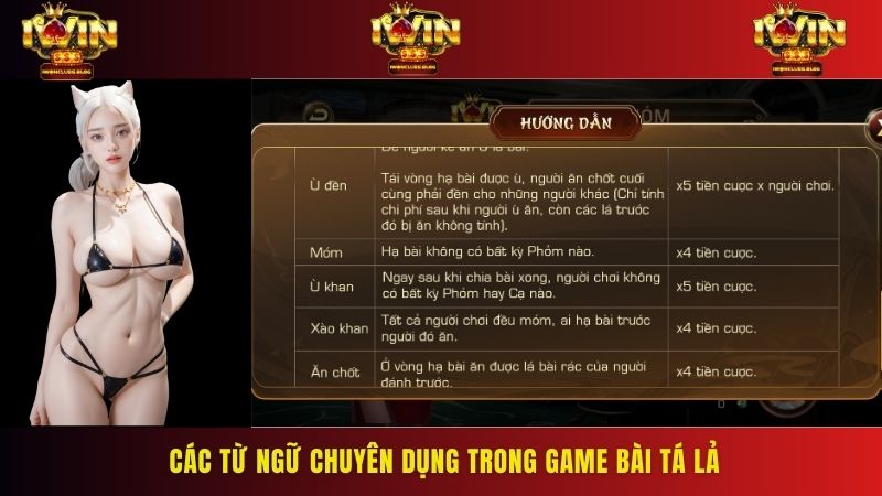 Các từ ngữ chuyên dụng trong game bài tá lả