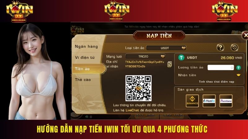 Cổng game hỗ trợ đa dạng cách thức nạp tiền