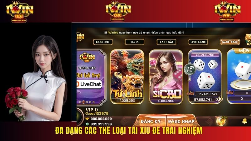 Đa dạng các thể loại Tài Xỉu để trải nghiệm
