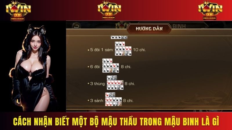 Trong mậu thầu thứ tự quân bài gồm A > K > Q > J > …. > 2